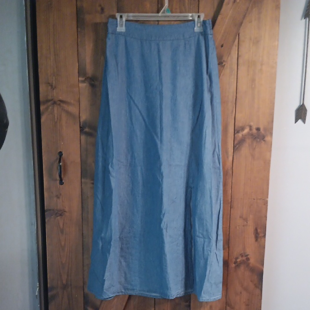 Denim Maxi Skirt